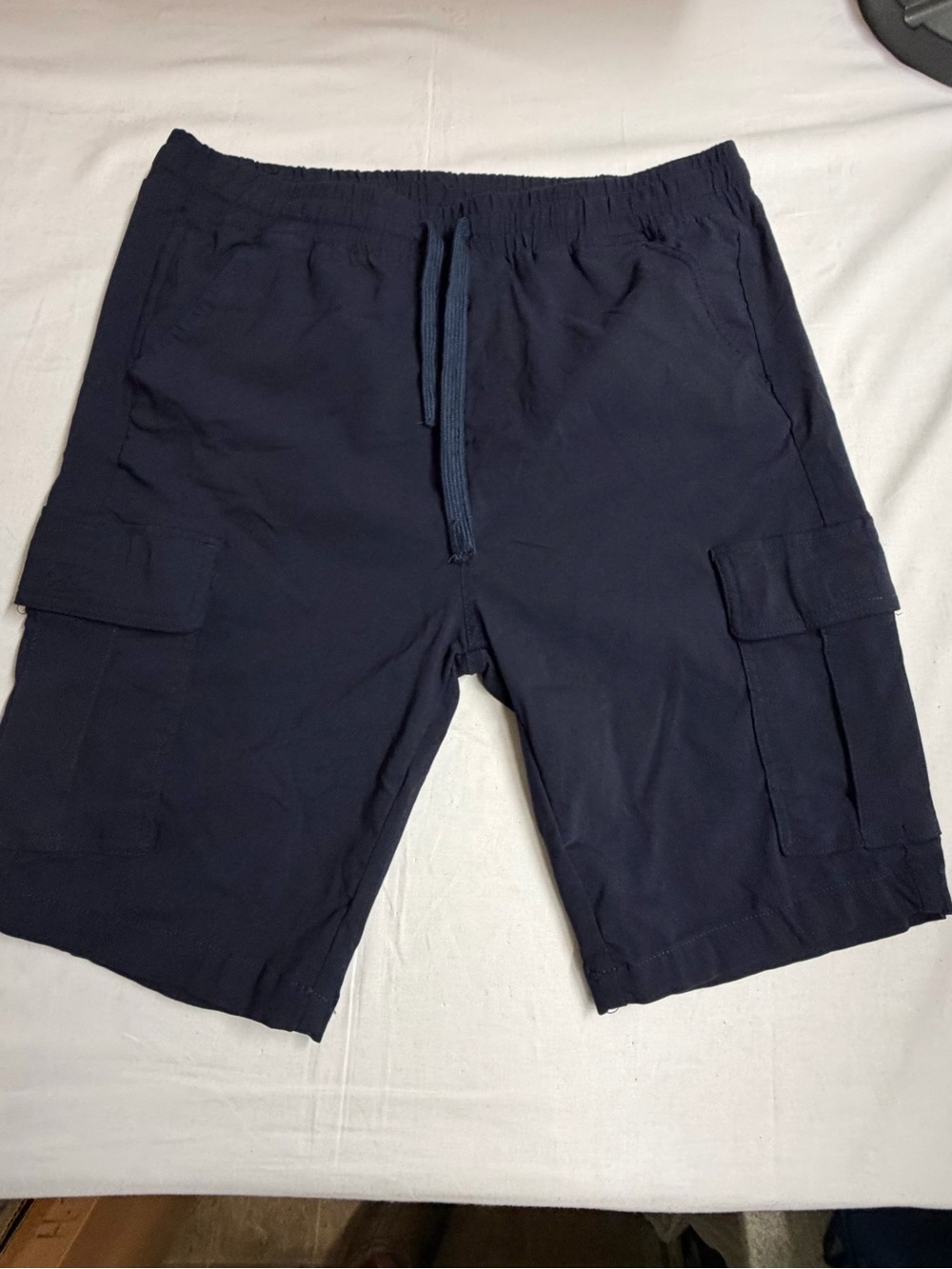 Galaxy By Harvic Men's Navy Cargo Drawstring Shorts